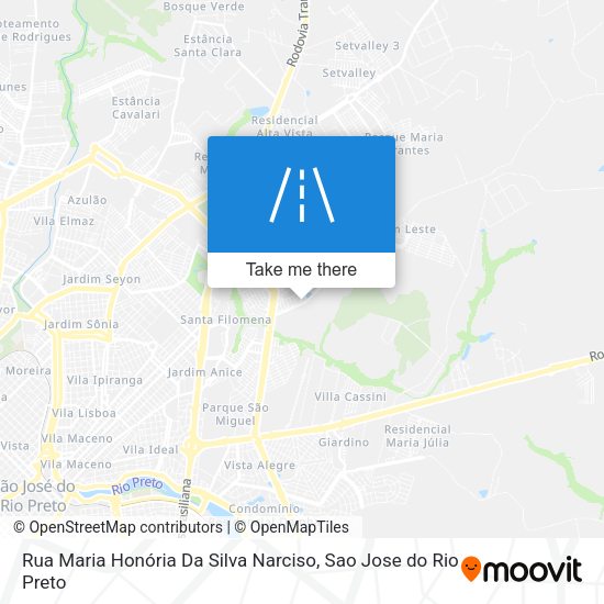 Rua Maria Honória Da Silva Narciso map