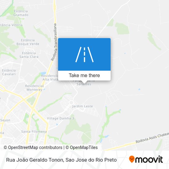 Rua João Geraldo Tonon map