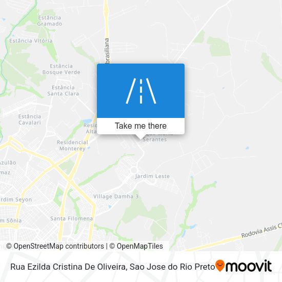 Rua Ezilda Cristina De Oliveira map
