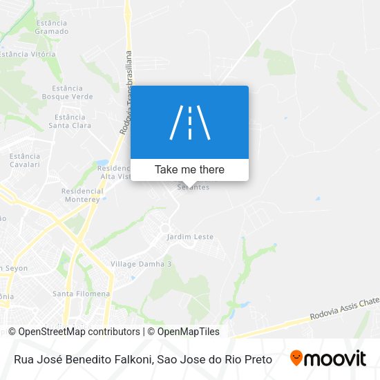 Rua José Benedito Falkoni map