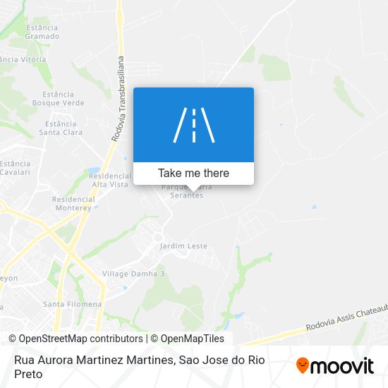 Rua Aurora Martinez Martines map