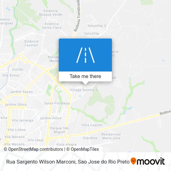 Rua Sargento Wilson Marconi map