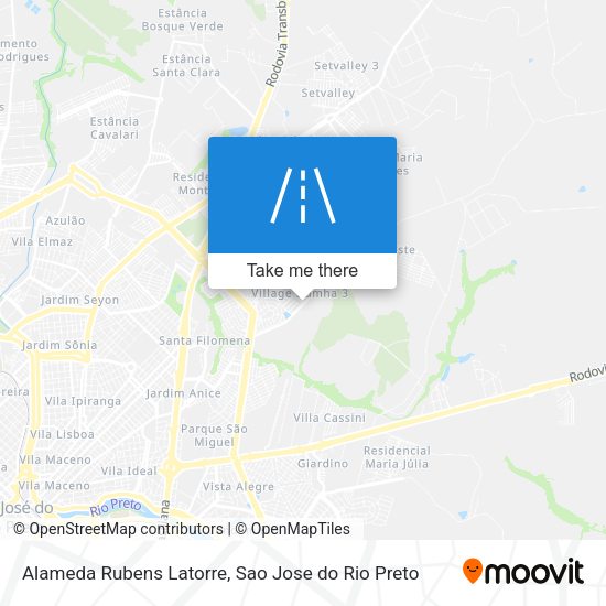 Alameda Rubens Latorre map
