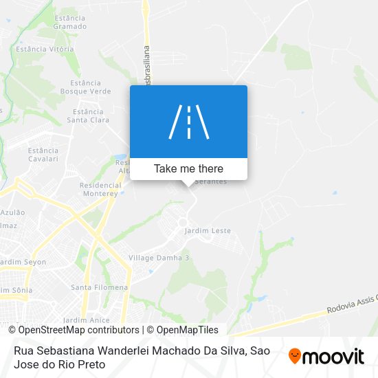 Rua Sebastiana Wanderlei Machado Da Silva map