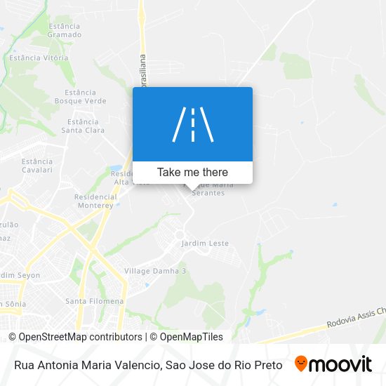 Rua Antonia Maria Valencio map