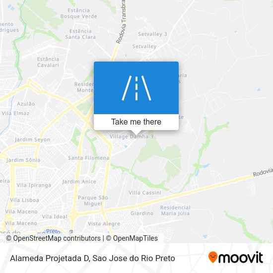 Alameda Projetada D map