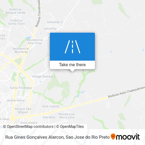 Rua Gines Gonçalves Alarcon map