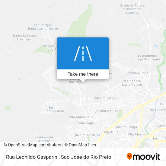 Rua Leonildo Gasparini map