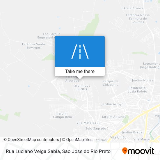 Rua Luciano Veiga Sabiá map