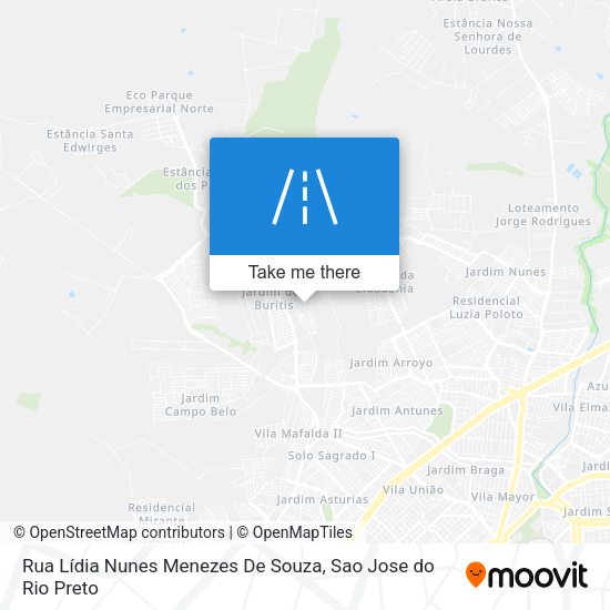 Rua Lídia Nunes Menezes De Souza map