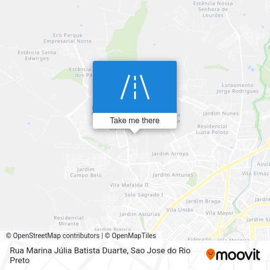 Rua Marina Júlia Batista Duarte map