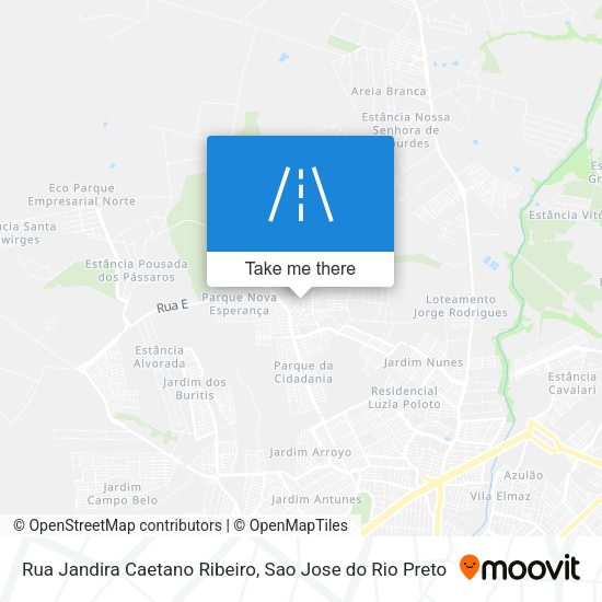 Rua Jandira Caetano Ribeiro map