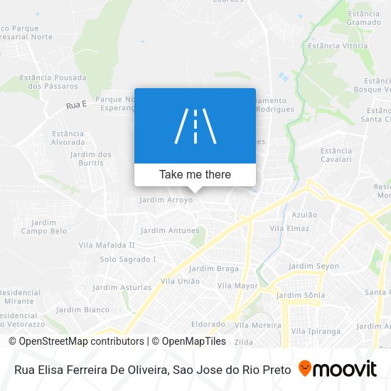 Rua Elisa Ferreira De Oliveira map