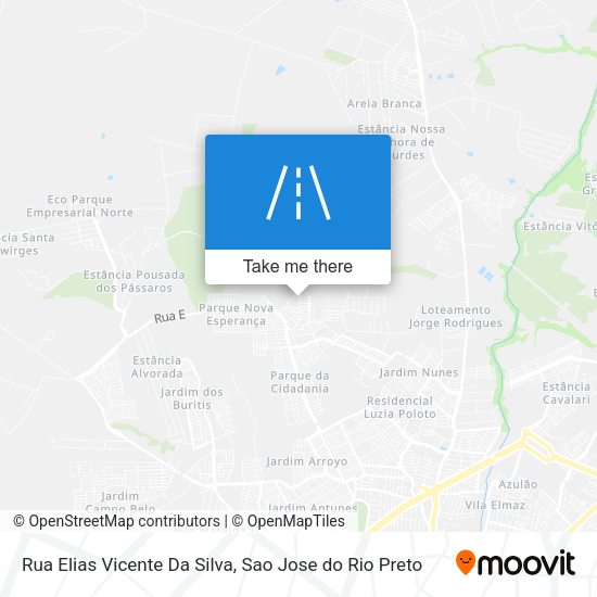 Rua Elias Vicente Da Silva map