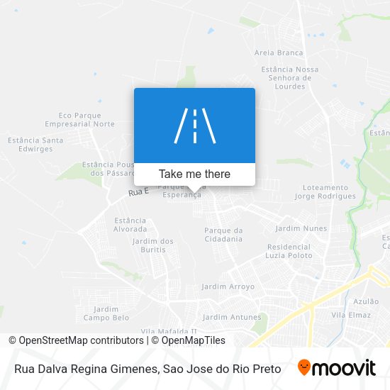 Rua Dalva Regina Gimenes map