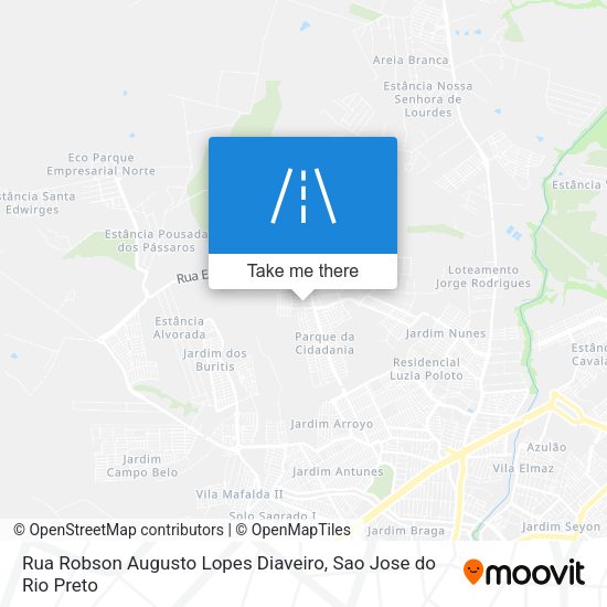 Rua Robson Augusto Lopes Diaveiro map