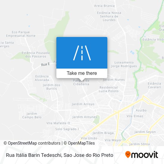 Rua Itália Barin Tedeschi map