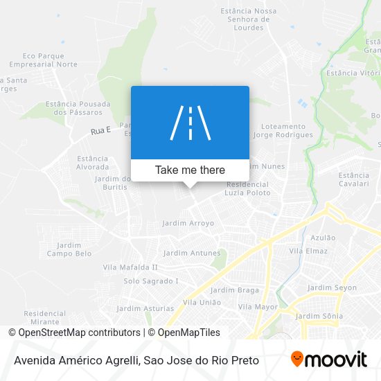 Avenida Américo Agrelli map