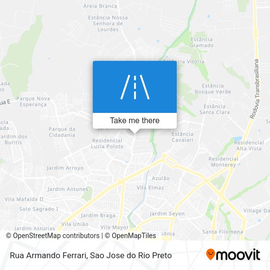 Rua Armando Ferrari map
