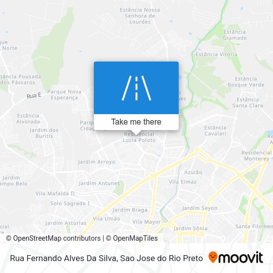 Rua Fernando Alves Da Silva map