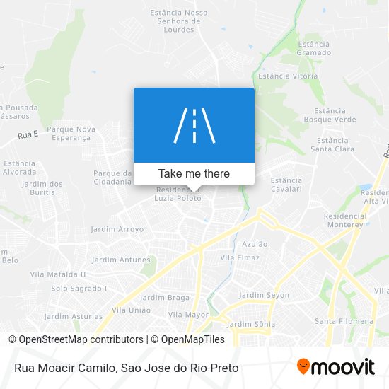 Rua Moacir Camilo map