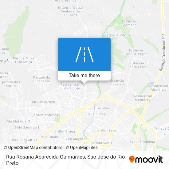 Rua Rosana Aparecida Guimarães map