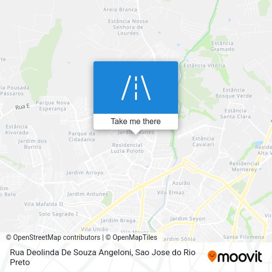 Rua Deolinda De Souza Angeloni map