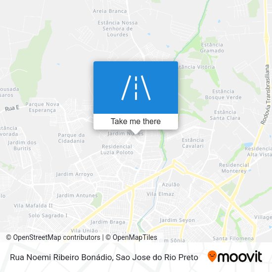 Rua Noemi Ribeiro Bonádio map