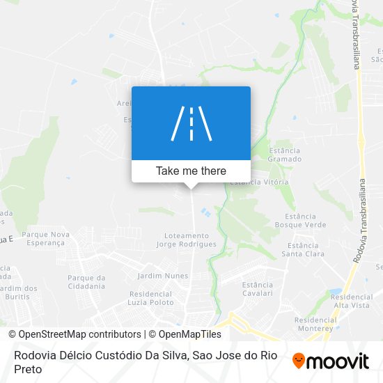 Rodovia Délcio Custódio Da Silva map