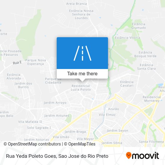 Rua Yeda Poleto Goes map