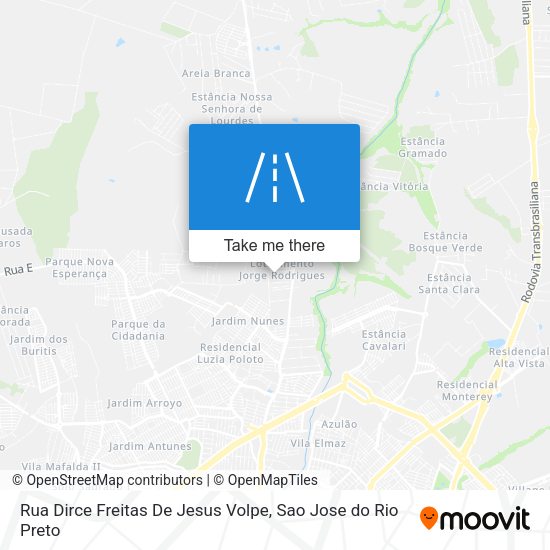 Rua Dirce Freitas De Jesus Volpe map