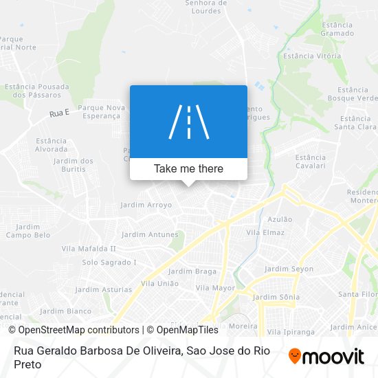 Rua Geraldo Barbosa De Oliveira map
