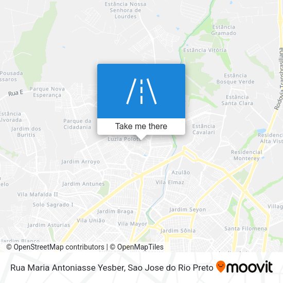 Rua Maria Antoniasse Yesber map