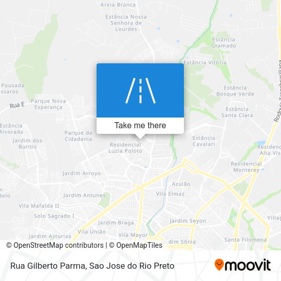 Rua Gilberto Parma map