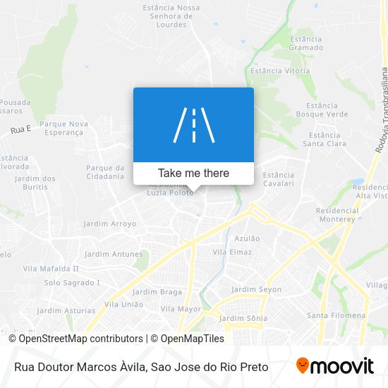 Rua Doutor Marcos Àvila map