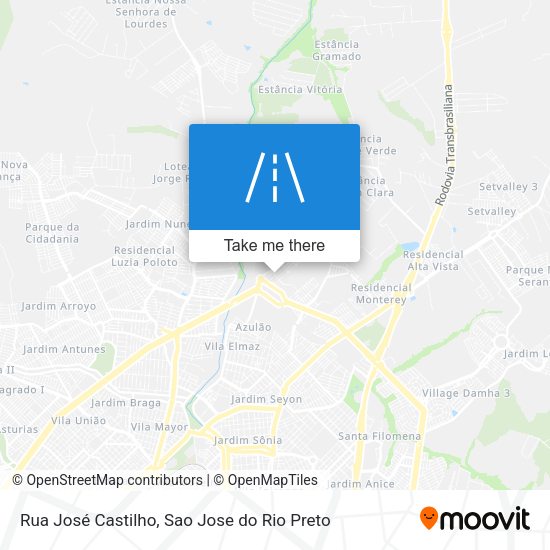 Rua José Castilho map