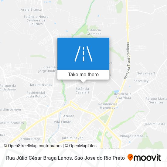 Rua Júlio César Braga Lahos map