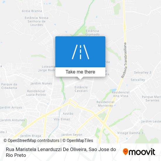 Rua Maristela Lenarduzzi De Oliveira map