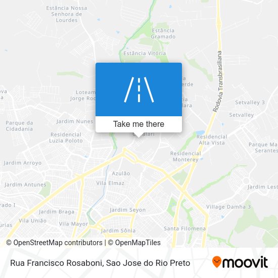 Rua Francisco Rosaboni map