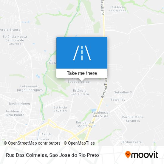Rua Das Colmeias map