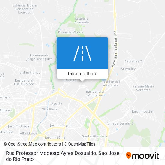 Rua Professor Modesto Ayres Dosualdo map