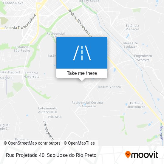 Rua Projetada 40 map