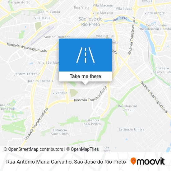 Rua Antônio Maria Carvalho map
