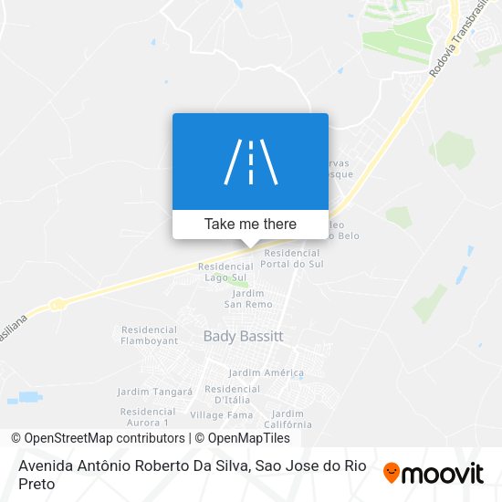 Avenida Antônio Roberto Da Silva map