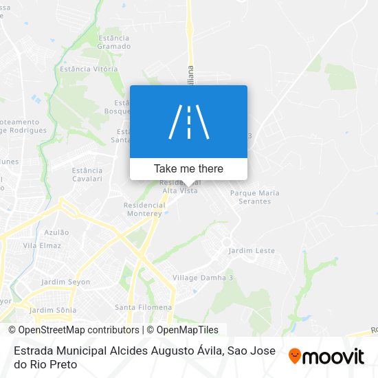 Estrada Municipal Alcides Augusto Ávila map