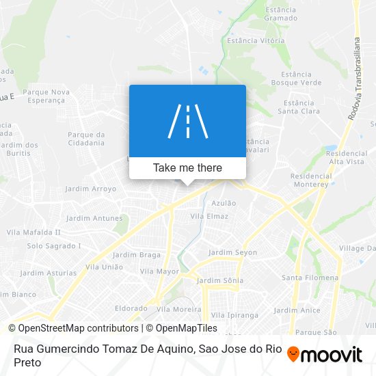 Rua Gumercindo Tomaz De Aquino map