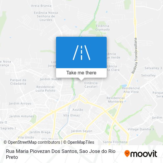 Rua Maria Piovezan Dos Santos map