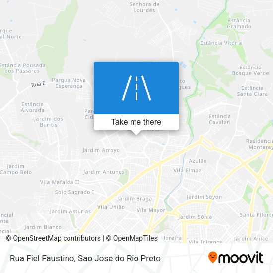 Rua Fiel Faustino map
