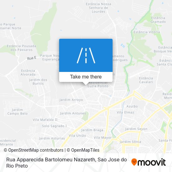 Rua Apparecida Bartolomeu Nazareth map