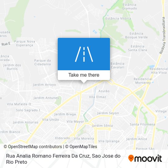 Rua Analia Romano Ferreira Da Cruz map